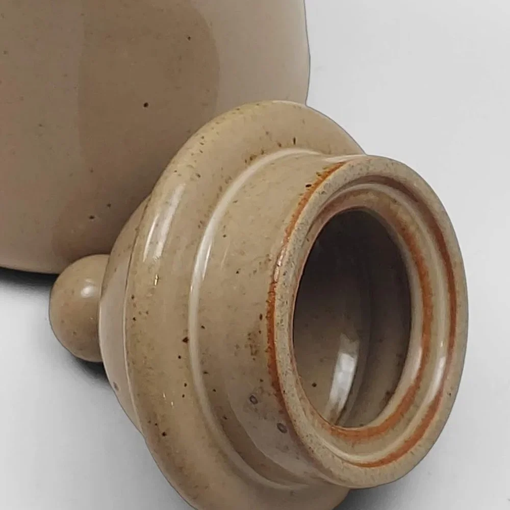 Vintage Dansk Speckled Tan Spice Creamer with Lid - Picture 4 of 6